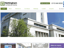 Tablet Screenshot of nottinghamconferencecentre.co.uk